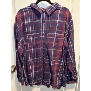 Dickies Men's Flannel Shirt In Size 3XL Big And Tall. 100% Cotton.